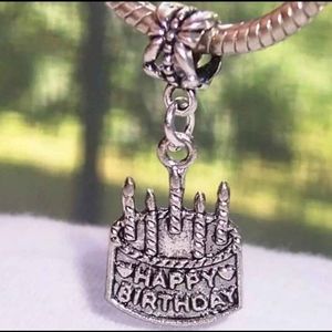 Happy birthday cake charms bracelet dreadlocks